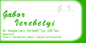 gabor verebelyi business card